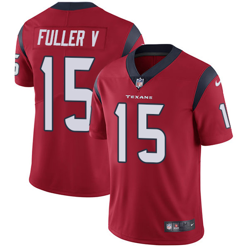 Men Houston Texans #15 Fuller V red Nike Vapor Untouchable Limited NFL Jersey->houston texans->NFL Jersey